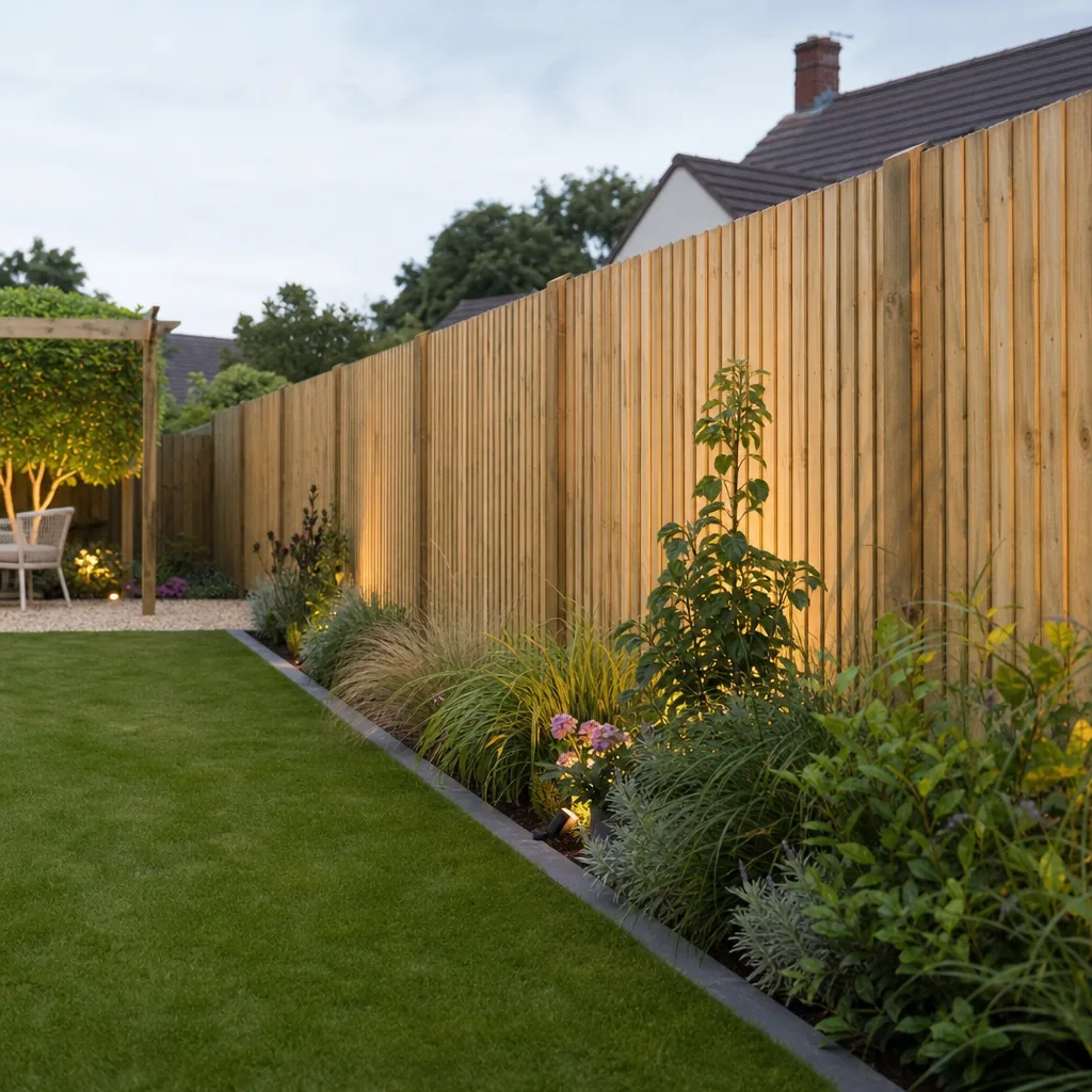 New garden fence panels installed in Cardiff
