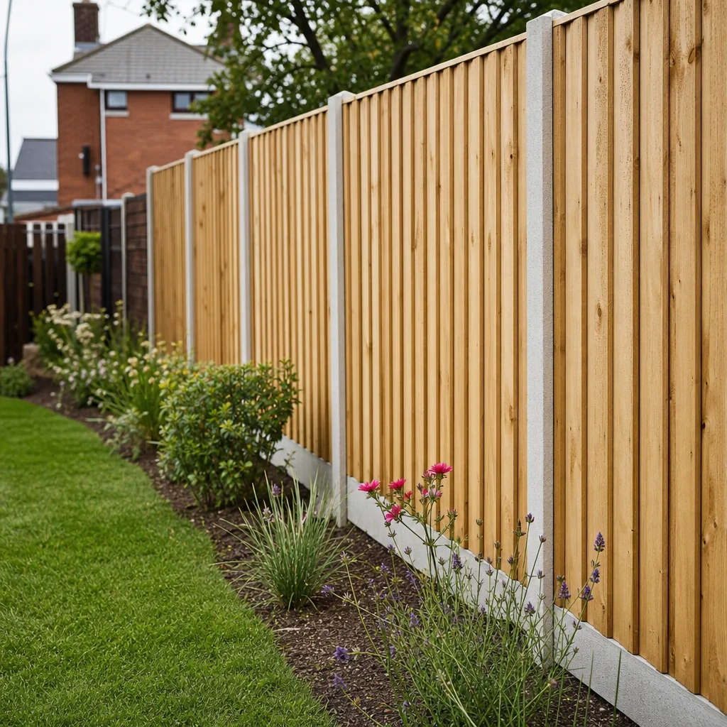 New garden fence panels installed in Cardiff