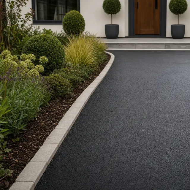 Classic black tarmac driveways in Cardiff