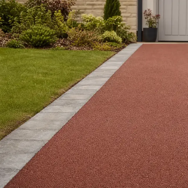 Red tarmac tarmac driveways in Cardiff